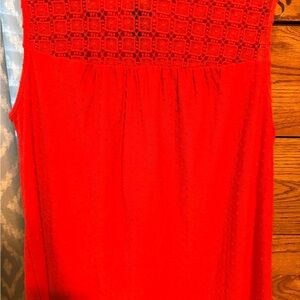 Daniel Rainn Pink Crochet Yoke Dress